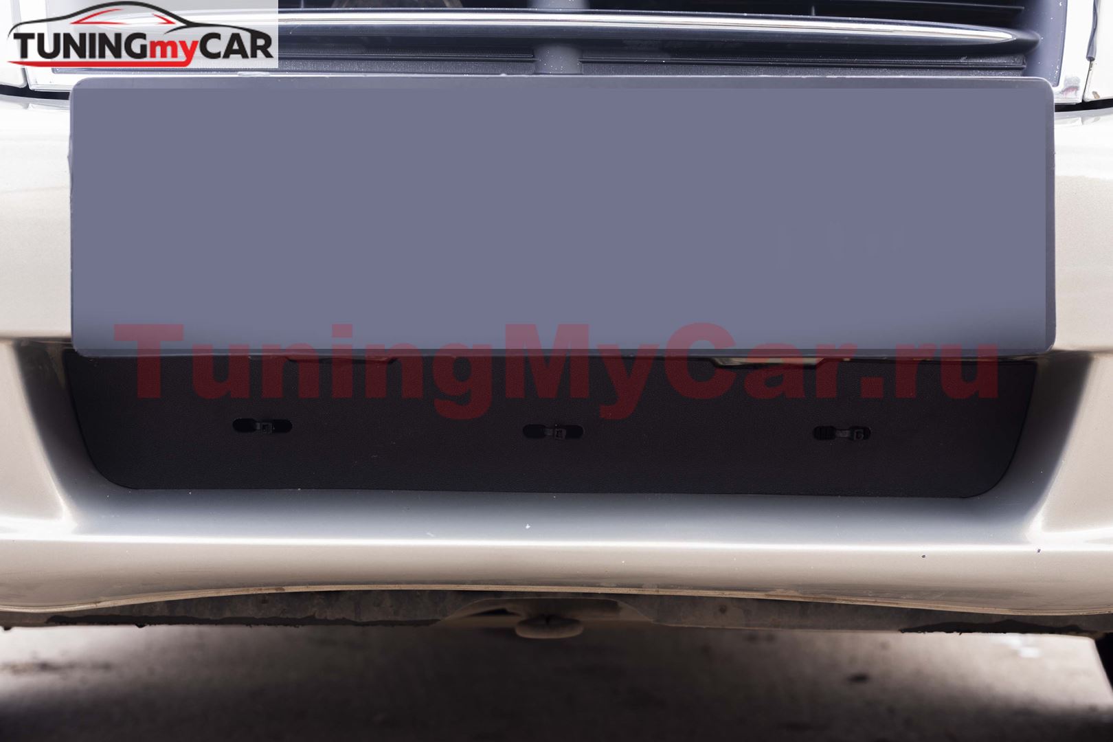 Зимняя заглушка решетки переднего бампера Hyundai Sonata 2002-2009